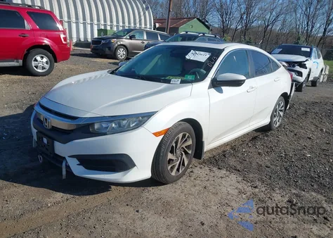 2018 Honda Civic Ex z USA, uszkodzony, nr VIN 19XFC2F77JE208273
